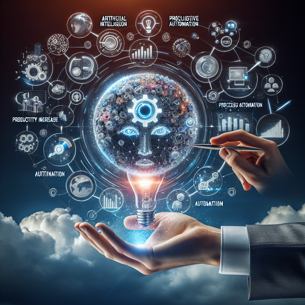 Automação e inteligência artificial em destaque.