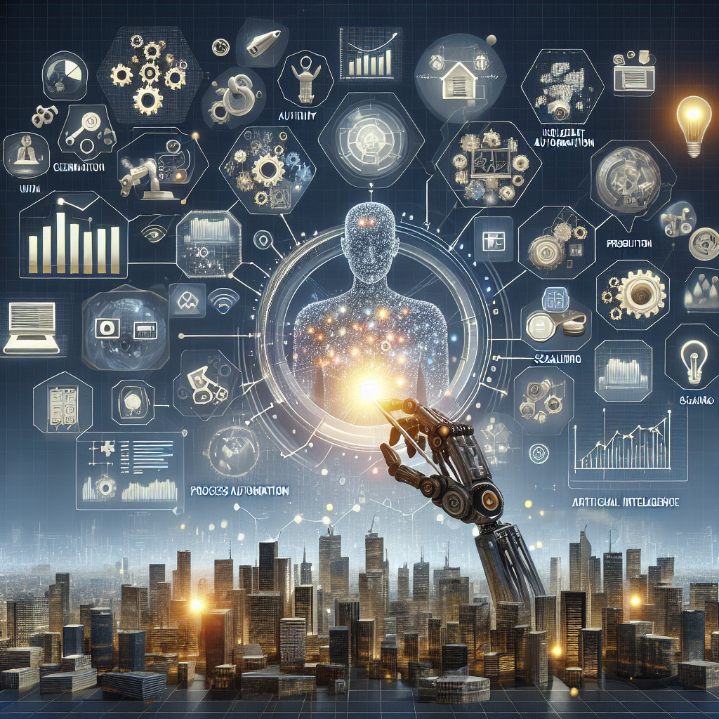 Homem com elementos tecnológicos e inovação.