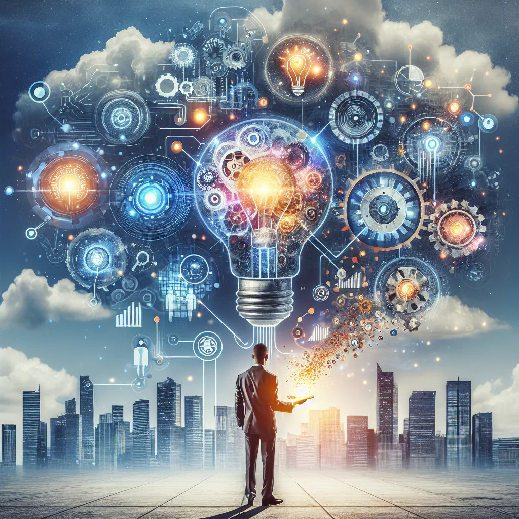 Inovação e tecnologia em crescimento urbano.