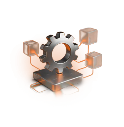 Engrenagem com blocos conectados